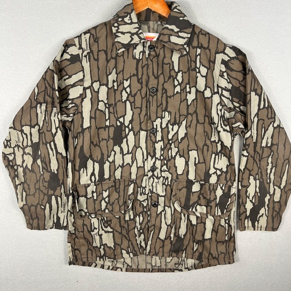 VTG Winchester Camo Field Shirt Mens Medium Trebark Button Up Hunting 1980s USA - Picture 1 of 10